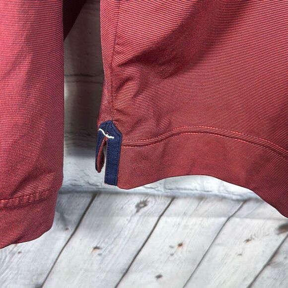 FootJoy Mens Red Quarter Zip Performance size L Large Marine Corps Scholarship - Picture 3 of 8